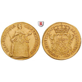 Römisch Deutsches Reich, Maria Theresia, Dukat 1745, ss-vz/vz