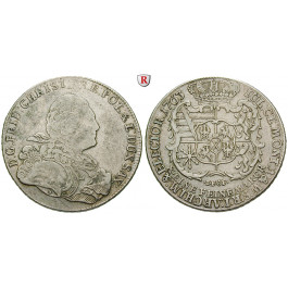 Sachsen, Albertinische Linie, Friedrich Christian, Konventionstaler 1763, ss