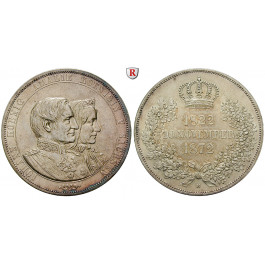 Sachsen, Königreich Sachsen, Johann, Vereinsdoppeltaler 1872, f.vz