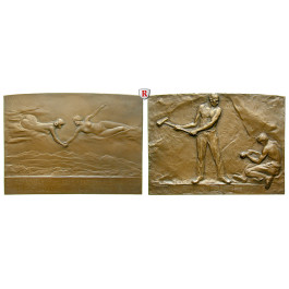 Ausbeute, Tunnelbau, Bronzeplakette 1904, st