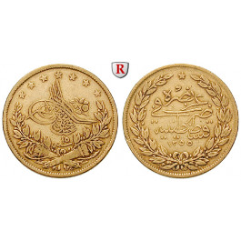 Osmanisches Reich, Abdul Medschid, 100 Piaster 1848, 6,61 g fein, ss