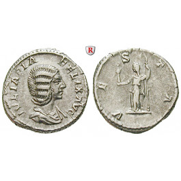 Römische Kaiserzeit, Julia Domna, Frau des Septimius Severus, Denar 213, ss