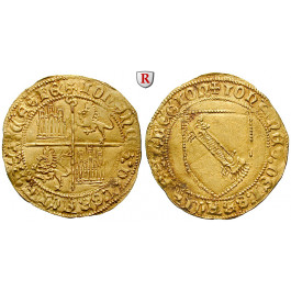 Spanien, Kastilien und Leon - Königreich, Juan II., Dobla de la Banda o.J., ss+