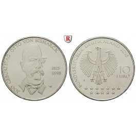Bundesrepublik Deutschland, 10 Euro 2015, Otto von Bismarck, A, bfr.