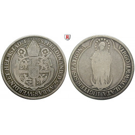 Werden und Helmstedt, Abtei, Ferdinand von Erwitte, Taler 1698, ss