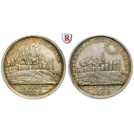 Leisnig, Stadt in Sachsen, Silbermedaille 1800, vz