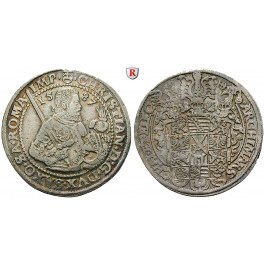 Sachsen, Albertinische Linie, Christian I., Reichstaler 1587, ss-vz