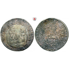 Sachsen, Sachsen-Coburg-Eisenach (Alt-Gotha), Johann Casimir und Johann Ernst, Reichstaler 1612, ss+