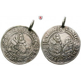Sachsen, Ernestinische Linie, Johann Friedrich II., Johann-Wilhelm, Joh. Fr. III, Taler o.J. (1559), ss+