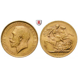 Südafrika, George V., Pound 1926, 7,32 g fein, f.vz