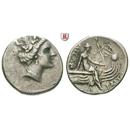 Euböa, Histiaia, Tetrobol 3.-2. Jh.v.Chr., ss+
