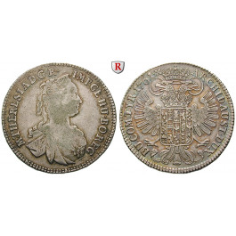 Römisch Deutsches Reich, Maria Theresia, 1/2 Taler 1761, ss+
