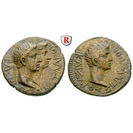 Römische Provinzialprägungen, Bosporus, Königreich, Augustus, Bronze 11 v.-12 n.Chr., ss-vz/ss+