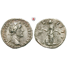Römische Kaiserzeit, Antoninus Pius, Denar 148-149, f.vz