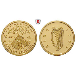Irland, Republik, 20 Euro 2008, 1,24 g fein, PP