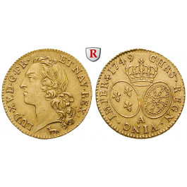 Frankreich, Louis XV., Louis d´or au bandeau 1749, vz