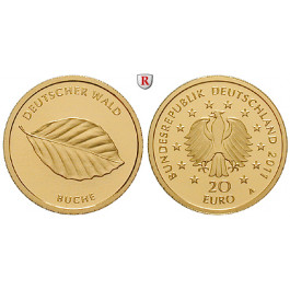 Bundesrepublik Deutschland, 20 Euro 2011, nach unserer Wahl, A-J, 3,89 g fein, st