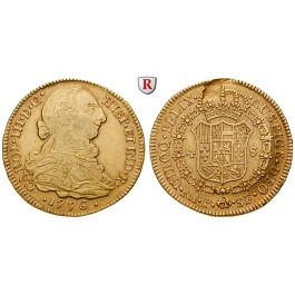 Spanien, Carlos III., 4 Escudos 1776, ss+