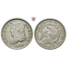 USA, 5 Cents 1831, ss-vz