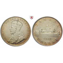 Kanada, George V., Dollar 1936, f.vz