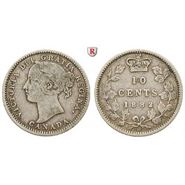 Kanada, Victoria, 10 Cents 1882, ss