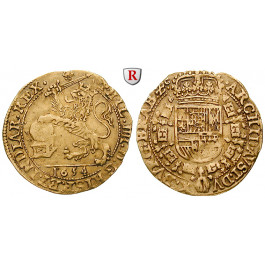 Belgien, Brabant, Philipp IV., Souverain d`or (lion d`or) 1654, ss