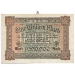 Inflation 1919-1924, 1 Mio Mark 20.02.1923, II, Rb. 85b