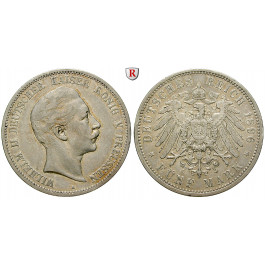 Deutsches Kaiserreich, Preussen, Wilhelm II., 5 Mark 1896, A, ss, J. 104