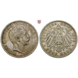 Deutsches Kaiserreich, Preussen, Wilhelm II., 5 Mark 1896, A, ss, J. 104