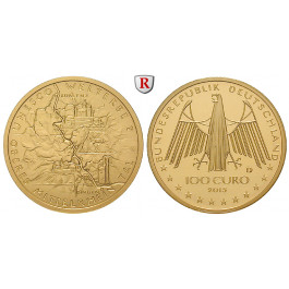 Bundesrepublik Deutschland, 100 Euro 2015, nach unserer Wahl, D-J, 15,55 g fein, st