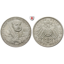 Deutsches Kaiserreich, Sachsen-Weimar-Eisenach, Wilhelm Ernst, 2 Mark 1908, Universität Jena, vz-st, J. 160