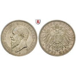 Deutsches Kaiserreich, Schaumburg-Lippe, Georg, 2 Mark 1898, A, vz/vz-st, J. 164