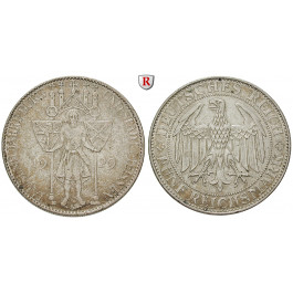 Weimarer Republik, 5 Reichsmark 1929, Meißen, E, ss, J. 339
