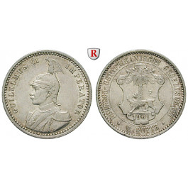 Nebengebiete, Deutsch-Ostafrika, 1/4 Rupie 1901, f.vz, J. 711