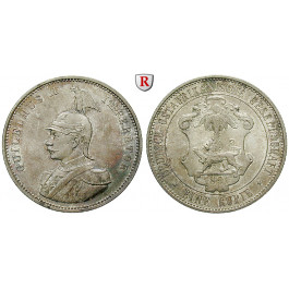 Nebengebiete, Deutsch-Ostafrika, 1 Rupie 1891, f.st, J. 713