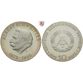 DDR, 10 Mark 1975, Schweitzer, PP, J. 1554