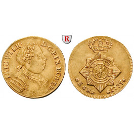 Brandenburg-Preussen, Königreich Preussen, Friedrich Wilhelm I., Dukat 1737, ss+