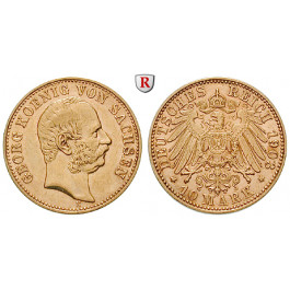 Deutsches Kaiserreich, Sachsen, Georg, 10 Mark 1903, E, ss-vz/vz, J. 265