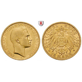 Deutsches Kaiserreich, Sachsen-Coburg-Gotha, Carl Eduard, 10 Mark 1905, A, f.vz/vz+, J. 273