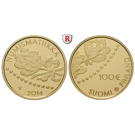 Finnland, Republik, 100 Euro 2014, 5,18 g fein, PP