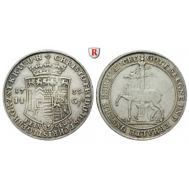 Stolberg, Stolberg-Stolberg und Stolberg-Roßla, Christof Friedrich und Jost Christian, 1/3 Taler 1735, ss