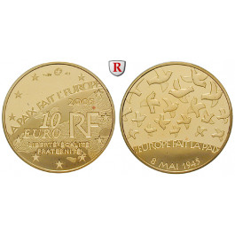 Frankreich, V. Republik, 10 Euro 2005, 7,77 g fein, PP