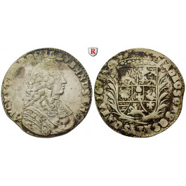 Lübeck, Bistum, August Friedrich von Holstein-Gottorp, 2/3 Taler 1678, ss