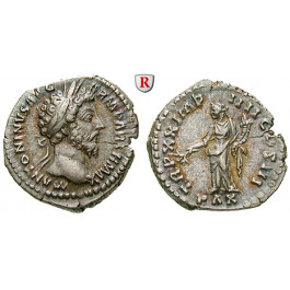 Römische Kaiserzeit, Marcus Aurelius, Denar 166, vz