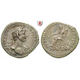 Römische Kaiserzeit, Hadrianus, Denar 117, ss+