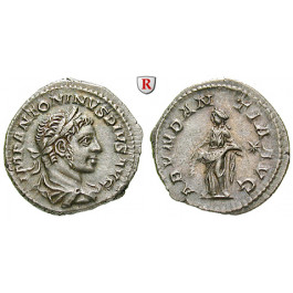 Römische Kaiserzeit, Elagabal, Denar 218-222, vz+