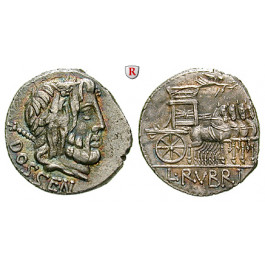 Römische Republik, L. Rubrius Dossenus, Denar 87 v.Chr., ss-vz/vz