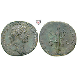 Römische Kaiserzeit, Hadrianus, Sesterz 119, vz/ss+