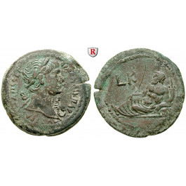 Römische Provinzialprägungen, Ägypten, Alexandria, Traianus, Drachme Jahr 20 = 116-117, ss+/vz