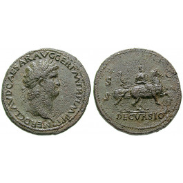 Römische Kaiserzeit, Nero, Sesterz 62-68, f.vz/ss+
